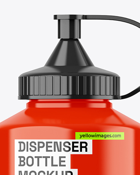 Glossy Dispenser Bottle Mockup