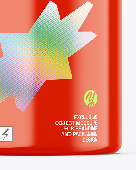 Glossy Dispenser Bottle Mockup