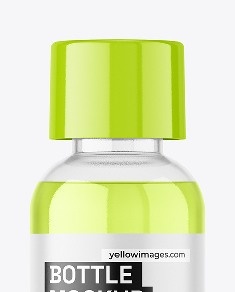 Clear Bottle Mockup