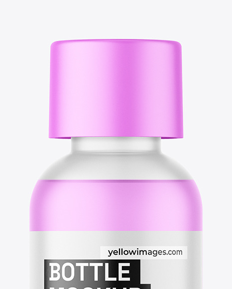 Frosted Bottle Mockup
