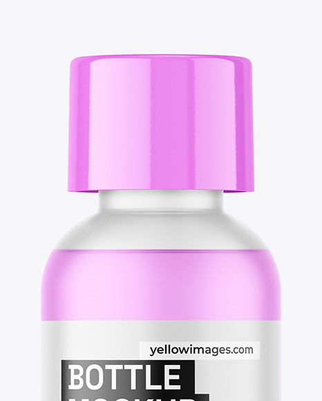 Frosted Bottle Mockup