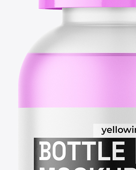 Frosted Bottle Mockup