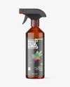 Amber Trigger Spray Bottle Mockup