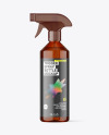 Amber Trigger Spray Bottle Mockup