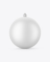 Matte Christmas Ball Mockup