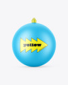 Matte Christmas Ball Mockup