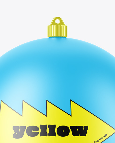 Matte Christmas Ball Mockup