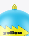 Matte Christmas Ball Mockup