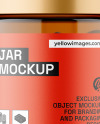 Amber Jar with Tablets Mockup
