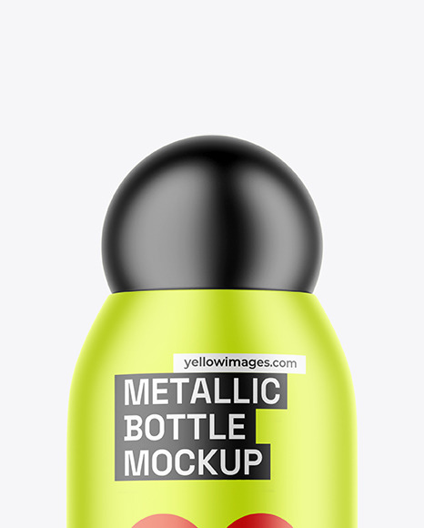 Metallic Bottle Mockup