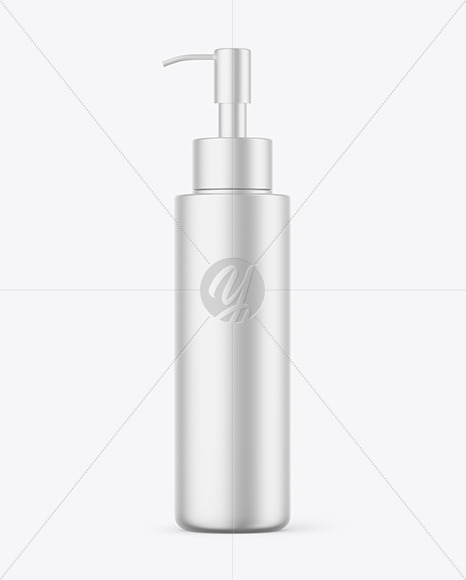 Metallic Pump Bottle Mockup