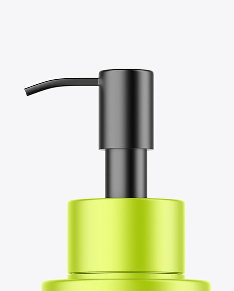 Metallic Pump Bottle Mockup