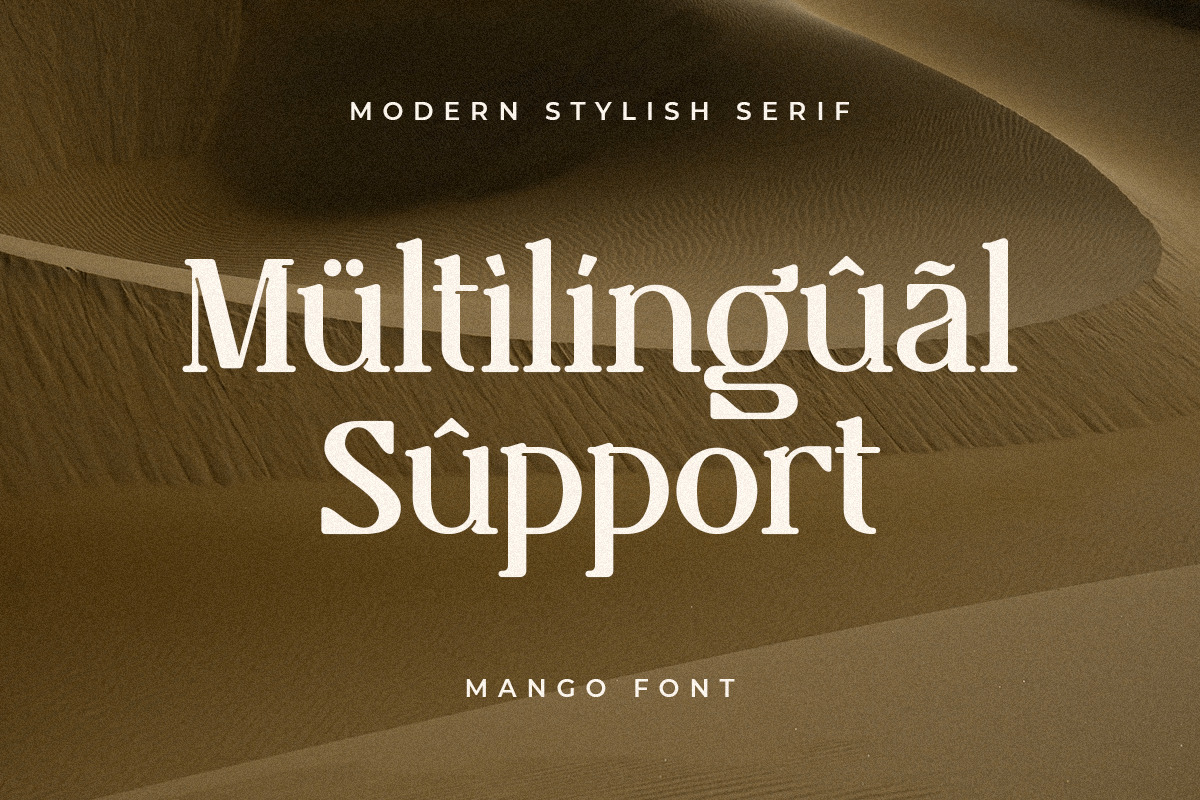 Mango - Modern Stylish Serif Mango - Modern Stylish Serif