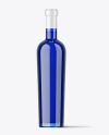 Blue Glass Bottle Mockup