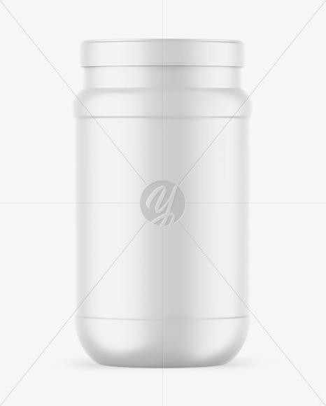 Matte Protein Jar Mockup Matte Protein Jar Mockup