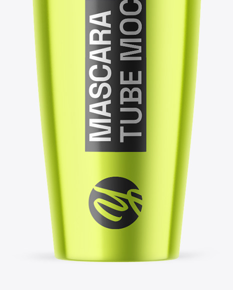 Metallic Mascara Tube Mockup