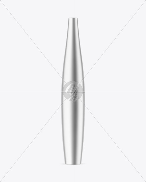 Matte Metallic Mascara Tube Mockup