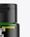 Green Cosmetic Bottle Mockup