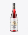 Clear Glass Red Wine Bottle Mockup