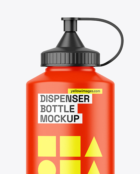 Matte Dispenser Bottle Mockup