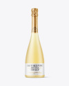 Frosted Glass White Wine Bottle Mockup Frosted Glass White Wine Bottle Mockup