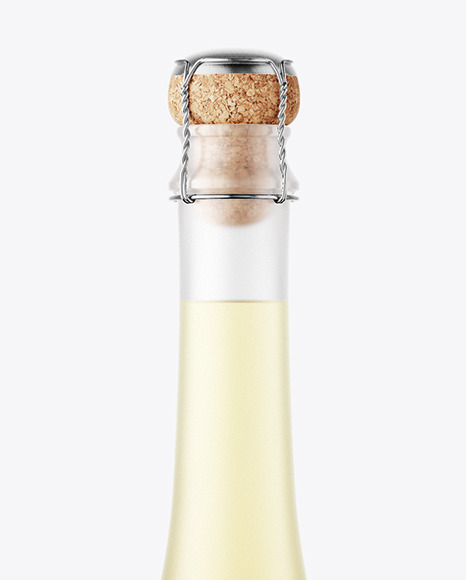 Frosted Glass White Wine Bottle Mockup Frosted Glass White Wine Bottle Mockup