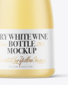 Frosted Glass White Wine Bottle Mockup Frosted Glass White Wine Bottle Mockup