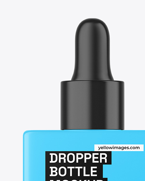 Glossy Dropper Bottle Mockup