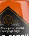 Clear Glass Cognac Bottle Mockup