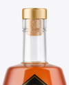 Clear Glass Cognac Bottle Mockup