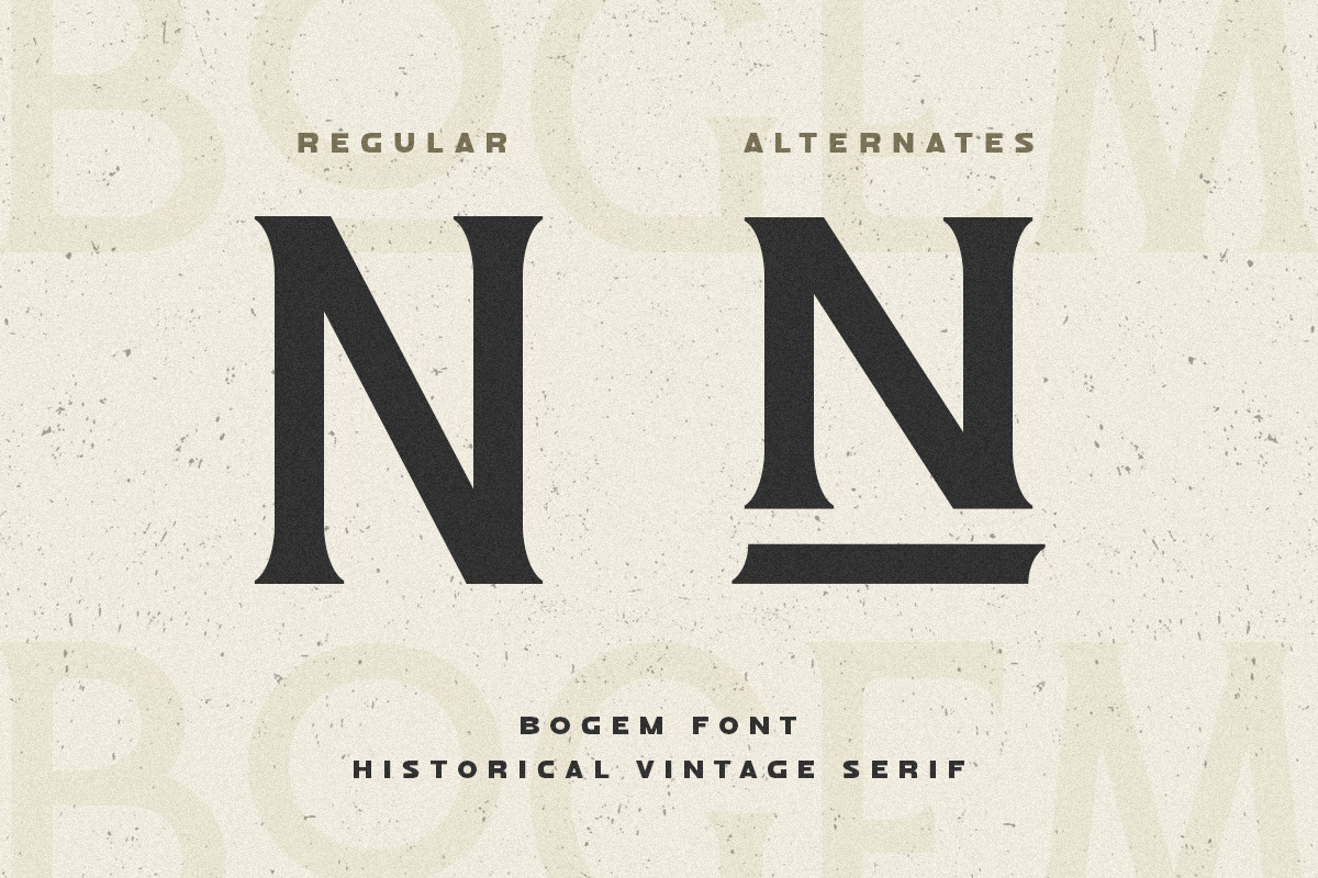 Bogem - Historical Vintage Serif