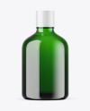 Green Glass Essential Oil Bottle Mockup