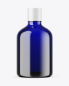 Blue Glass Essential Oil Bottle Mockup