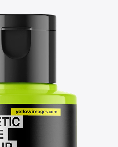 Glossy Cosmetic Bottle Mockup