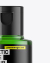 Green Cosmetic Bottle Mockup