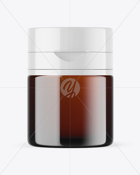 Amber Cosmetic Bottle Mockup