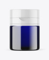 Blue Cosmetic Bottle Mockup