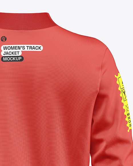 Women's Long Sleeve Track Jacket Mockup