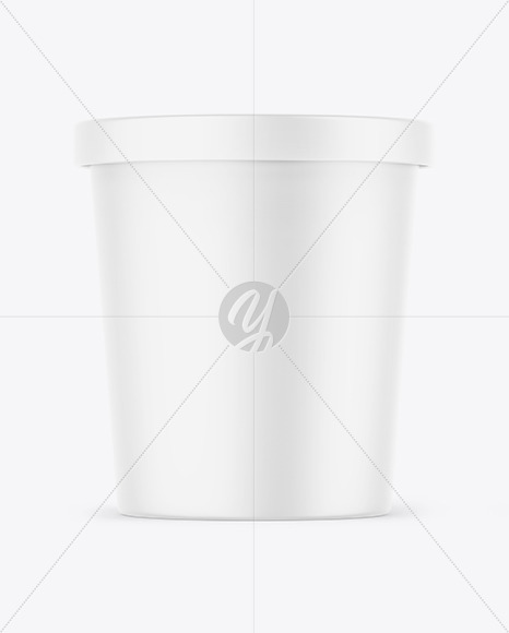 Matte Yougurt Cup Mockup