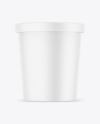 Matte Yougurt Cup Mockup