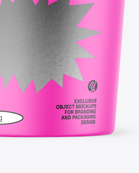 Matte Yougurt Cup Mockup