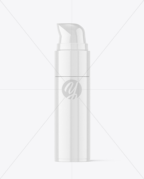 Glossy Airless Bottle Mockup