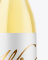 Clear Glass White Wine Bottle Mockup Clear Glass White Wine Bottle Mockup