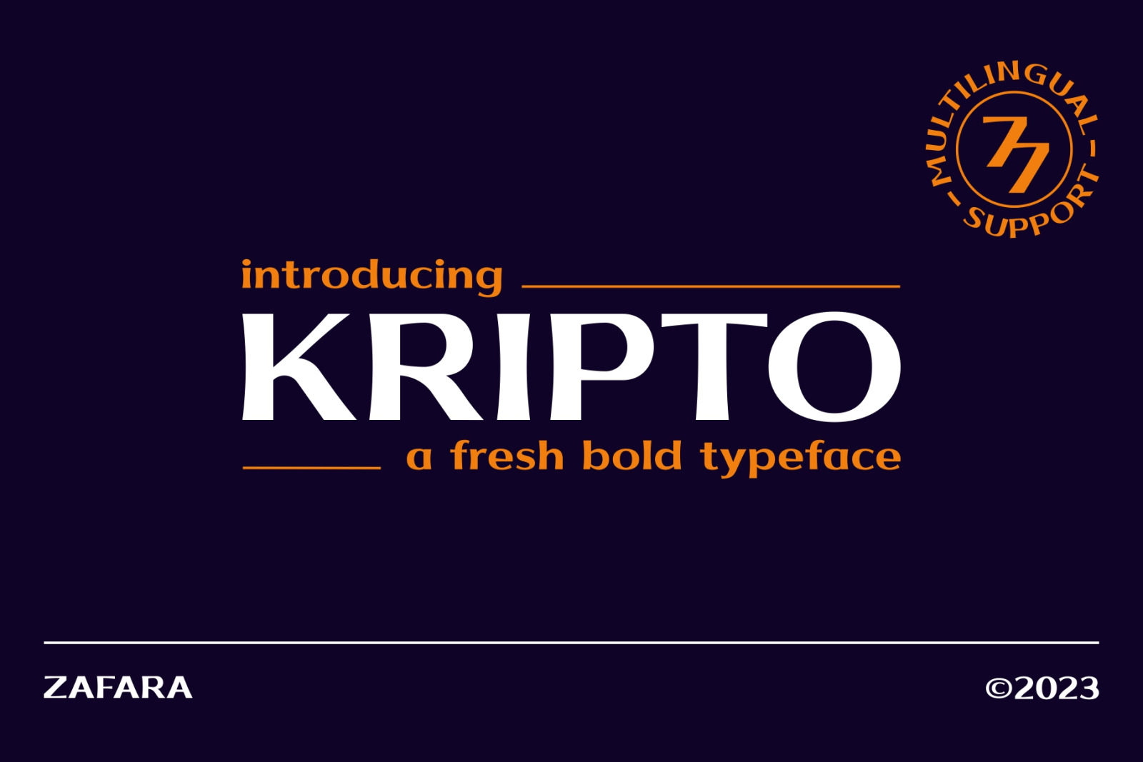 Kripto - A fresh bold typeface Kripto - A fresh bold typeface