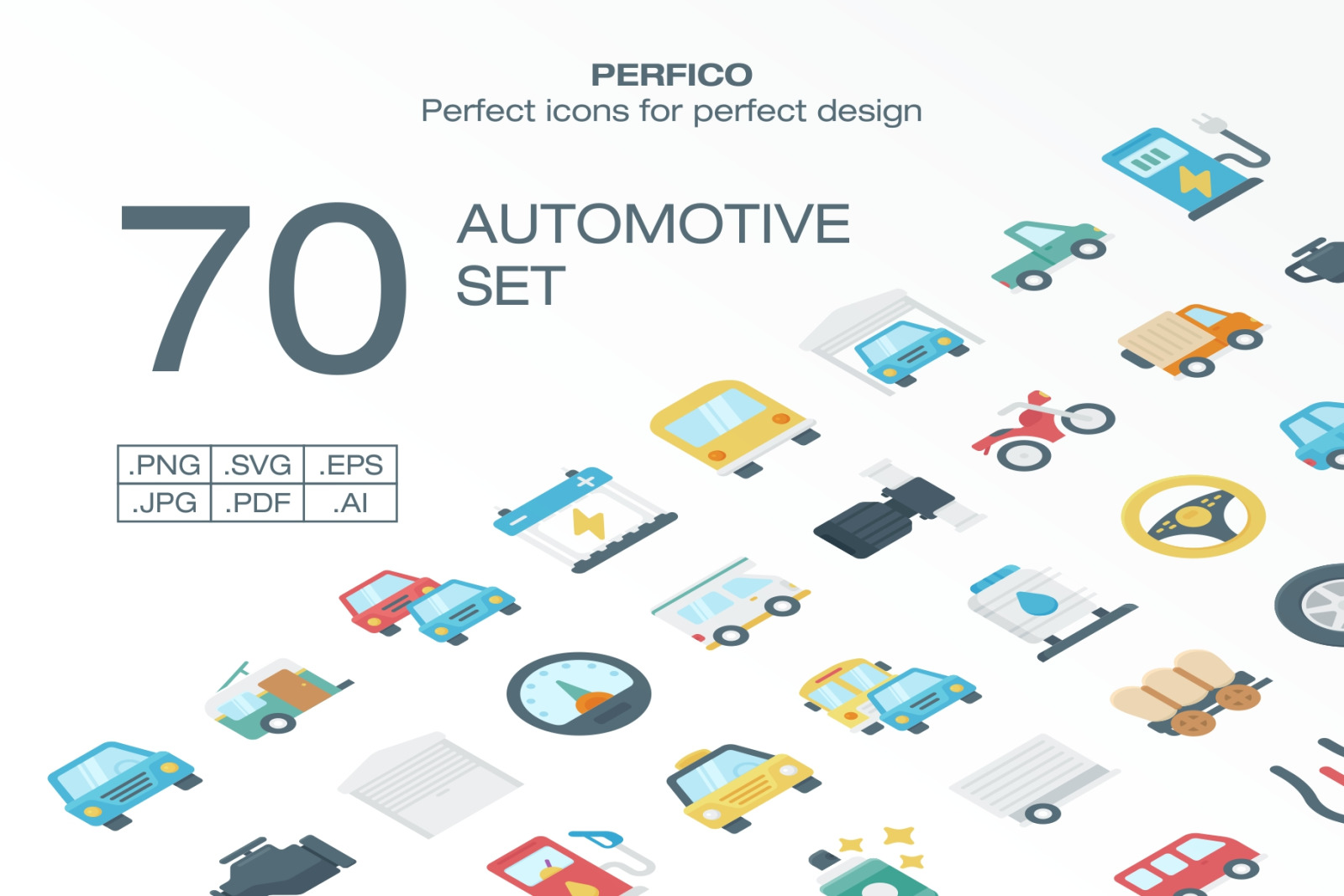 Perfico: Automotive icon set Perfico: Automotive icon set