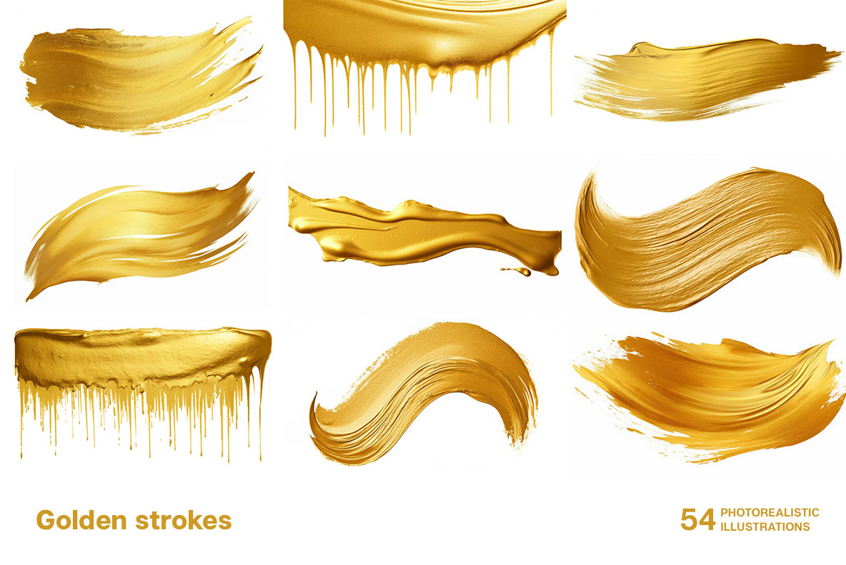 Golden strokes