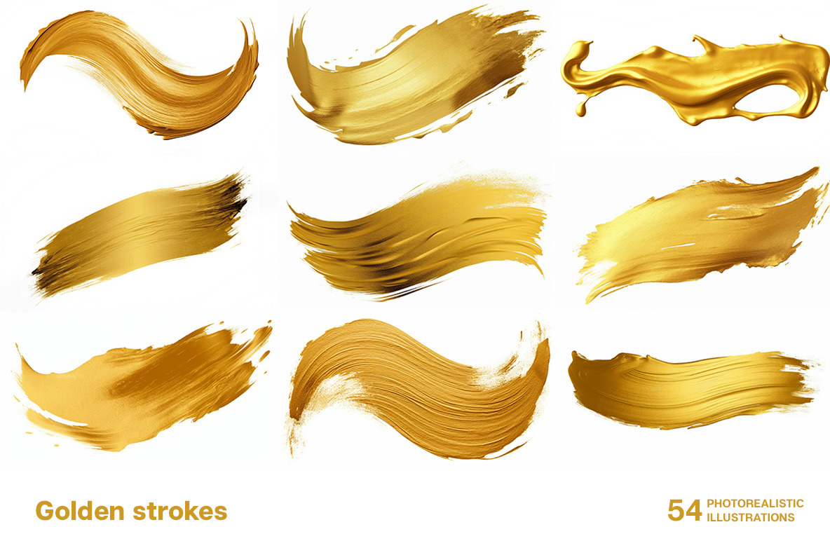 Golden strokes