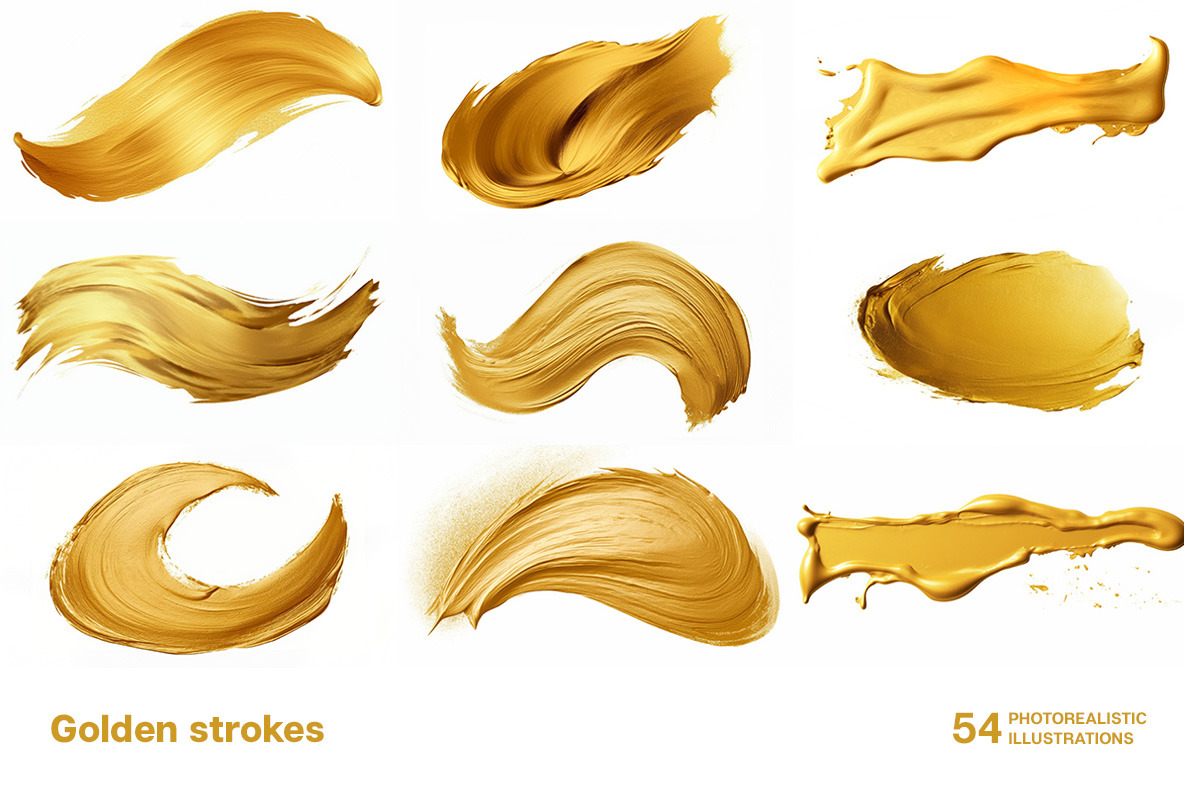 Golden strokes