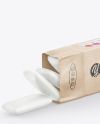 Kraft Paper Packaging w/ Chewing Gum Pads Mockup