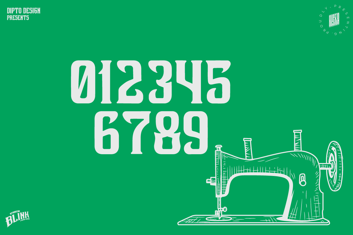 Blink - A Vintage Typeface Blink - A Vintage Typeface